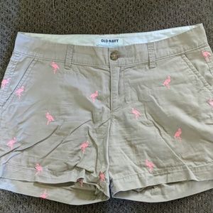 🎉🎈 5/$20 OLD NAVY  flamingo shorts SIZE 6